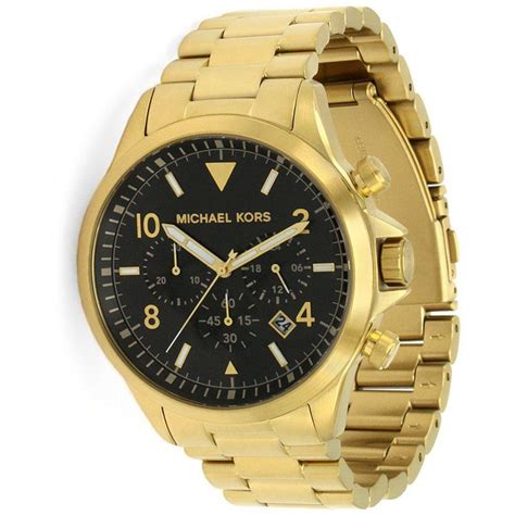 michael kors gage gold-tone watch